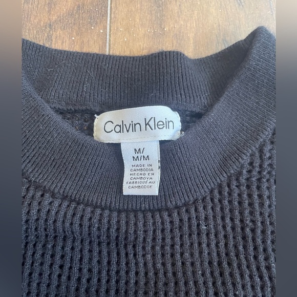 Knit Calvin Klein logo printed pullover sweater - Picture 4 of 4